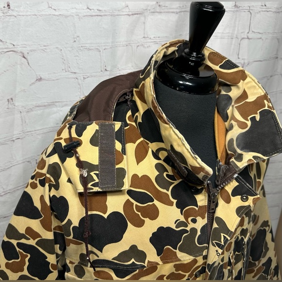Vintage 10X USA Gore-Tex Men's L Camo Hunting Jacket Removable Lining Hood WARM! - Picture 2 of 12